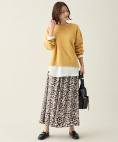 ANY L ショートシャギープルオーバーニット