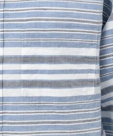 JOSEPH ABBOUD MOUNTAIN 【SPACE】OGビッグボーダー シャツ