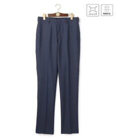 J.PRESS MEN 驚きの軽さ【洗える / 高通気性 / ストレッチ性 / 防シワ】バーズアイスラックス / ノータック ネイビー系