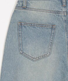 WEGO ダメージストレートデニムパンツ