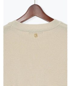 Te chichi チャーム付きワッフルニットプルオーバー