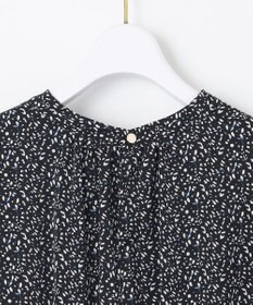 ANY SIS L 【洗える】フラワープリントワンピース × ニットベスト セット