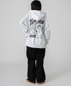 WEGO 【ユニセックス着用ITEM/MLサイズ展開】別注BENDAVISグラフィックジップパーカー