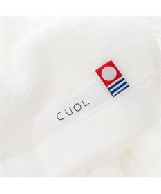 PRESENTERS ROOM CUOL タオルではじめるスキンケア・美髪ケア / フェイスタオル　ホワイト×ブラウン