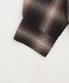 WEGO 【ユニセックス着用ITEM/MLサイズ展開】オンブレチェックシャツジャケット