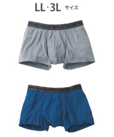 WACOAL MEN ボクサーパンツ 2枚セット 【オーガニック綿混ボクサー】 快適 吸汗速乾 抗菌防臭 やさしい肌あたり フリーカッティング(裾部分) 環境に配慮 前閉じ GT2310 /ブロス バイ ワコールメン