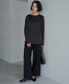 UNFILO タックワイドパンツ