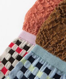 TRICOTE フレア チェックソックス