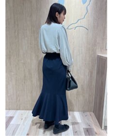 Green Parks ・ＥＬＥＮＣＡＲＥ　ＤＵＥ　ピンタックスタンドブラウス