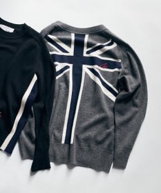 ICB 【30th ANNIVERSARY】 カシミヤブレンド ユニオンジャックカーディガン