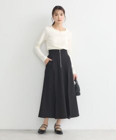 earth music&ecology マチプリーツスカート