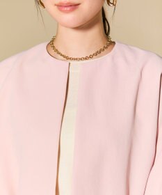 BEIGE， PORDIC / ドロスト付きノーカラージャケット