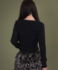 WEGO キーネックロゴトップ