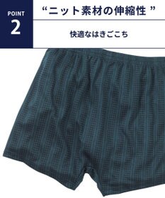 WACOAL MEN トランクス 天然由来繊維（混） しっとりなめらかな肌ざわり ニット素材 前開き GT7802 /ブロス バイ ワコールメン