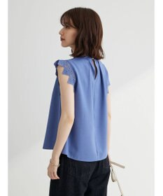 Green Parks ・ＥＬＥＮＣＡＲＥ　ＤＵＥ　リネンライクレースブラウス