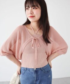 Green Parks ・swing by SET2点ニットボレロ&ニットキャミ