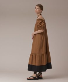 GRACE CONTINENTAL ギャザーロングワンピース