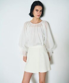 GRACE CONTINENTAL ツイードラップショートパンツ