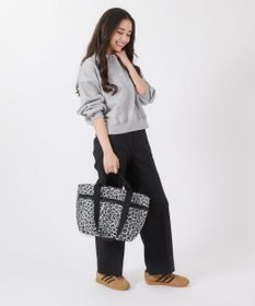 LeSportsac TWO HANDLE ZIP TOTE/ニュートラルレオパード