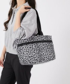 LeSportsac TWO HANDLE ZIP TOTE/ニュートラルレオパード
