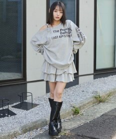 WEGO 裏起毛2WAYグラフィックワンショルBIGスウェット