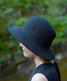 石田製帽 美濃和紙 × コットンブレード ウォッシャブルクロッシェ ハット