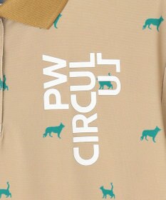 PW CIRCULUS 【WOMEN】【ストレッチ / UVケア】アニマルプリント カノコ ポロシャツ ゴルフウェア レディース