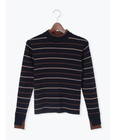 Te chichi 配色レイヤードリブニットプルオーバー