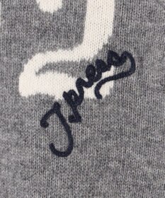 J.PRESS MEN 【NYUZELESS】1902 クルーネックロゴ ニット