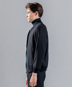 JOSEPH HOMME オーナメントジャガード　ジップアップブルゾン