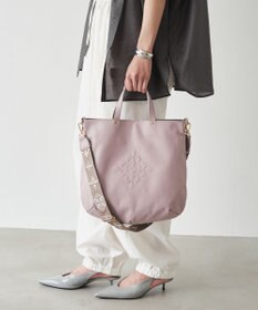 russet 【2カ月連続月間人気No.1アイテム/新色登場】スリム2WAYトートバッグ <エンボスモノグラム>（CE-1611）