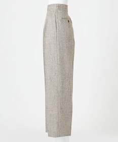 23区 S 【エステータ】リネンミックスツイード ワイドシルエットパンツ