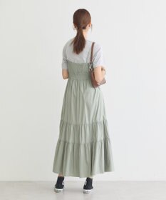 earth music&ecology ドロストシャーリングキャミワンピース