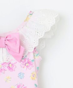 ANY KIDS 花柄×レース ワンピース水着