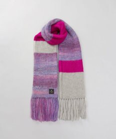 AURORA 【 LANVIN en Bleu （ランバン オン ブルー）】モコモコロングニットマフラー(WASH)