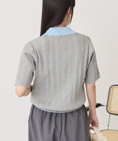 AMERICAN HOLIC 襟配色ニットポロ