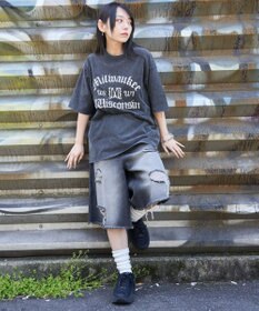 WEGO 【ユニセックス着用ITEM/MLサイズ展開】ブリーチヴィンテージグラフィックT（SS）