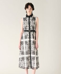 GRACE CONTINENTAL 刺繍フレアドレス