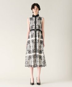 GRACE CONTINENTAL 刺繍フレアドレス