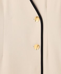 Feroux 【洗える】バイカラートリム ジャンパースカート