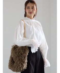 Te chichi レースカフスボリュームスリーブブラウス