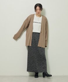 Green Parks すっきり見えシルエットサテンナロースカート