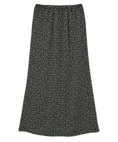 Green Parks すっきり見えシルエットサテンナロースカート