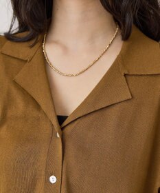 AMERICAN HOLIC 襟付き5分袖ニットカーディガン