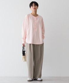 AMERICAN HOLIC ヘンリーネックラウンドミニ裏毛プルオーバー