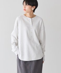 AMERICAN HOLIC ヘンリーネックラウンドミニ裏毛プルオーバー