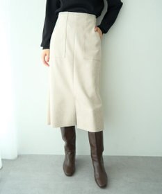 YECCA VECCA ハイウエストフェイクスエードスカート