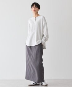 AMERICAN HOLIC ヘンリーネックラウンドミニ裏毛プルオーバー