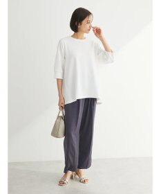 Green Parks ぽこぽこ７分袖カットプルオーバー