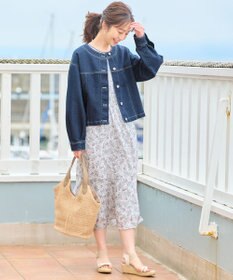 ANY SIS 【洗える】ライトツイルデニム ジャケット